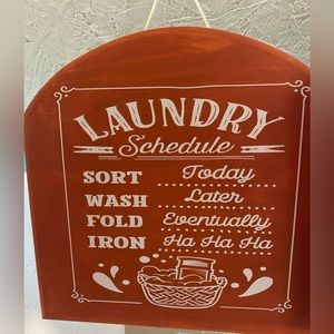 Handmade wooden sign